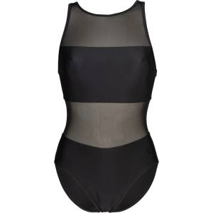 arena Дамски бански костюм Arena Women's Mesh Panels Swimsuit Vent Back Swimsuit - Black - размер 46 (EU) (150-4059-0117)