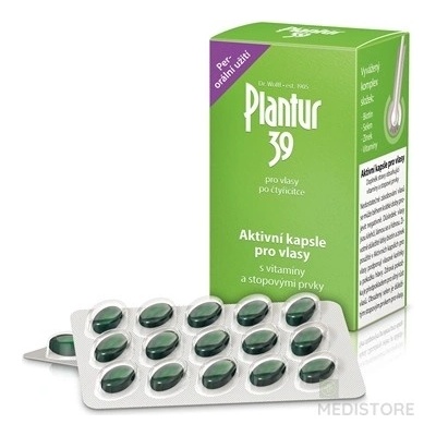 Plantur 39 Aktívne kapsuly na vlasy inov. 2021 60 tabliet