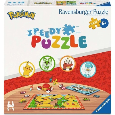 Ravensburger Детски пъзел Ravensburger от 4 х 35 части - Покемон (12004179)