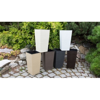 Lamela Květináč Finezja Dluto 250 x 250 mm mokka