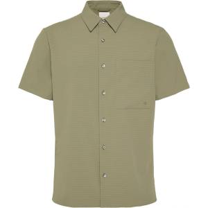 Calvin Klein Риза Calvin Klein Men's Short Sleeve Plain Shirt - D Lichen Green