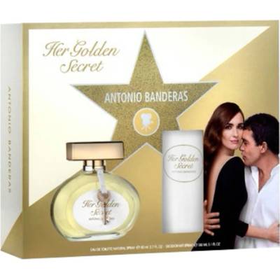 Antonio Banderas Her Golden Secret EDT pre ženy EDT 80 ml + dezodorant 150 ml darčeková sada
