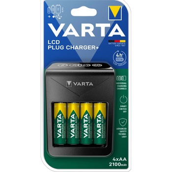 Varta LCD Plug Charger + 4x AA 2100mAh 57687101441