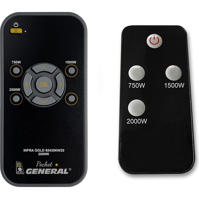 General SOLEADO infra GOLD 65435KW20 2000W - дистанционно управление дубликат (infra GOLD 65435KW20 2000W)