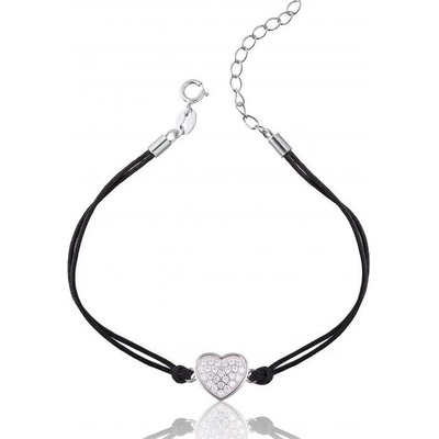 Nubis se stříbrným srdíčkem IT0004-K černý