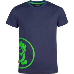 TROLLKIDS Детска тениска Trollkids Kid's Kroksand T T-shirt - Navy / Viper Green - размер 152 (EU) (704-4652-0318)