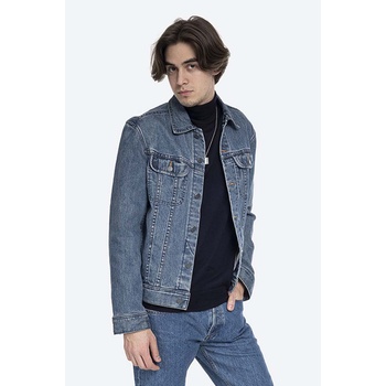 APC Дънково яке A. P. C. Veste Jean Us COZZK-H02223 INDIGO в тъмносиньо преходен модел (COZZK.H02223)