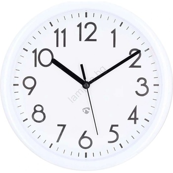 Nedis CLWA105WT - Стенен часовник Ø22 см, 1xAA, бял (NE0727)