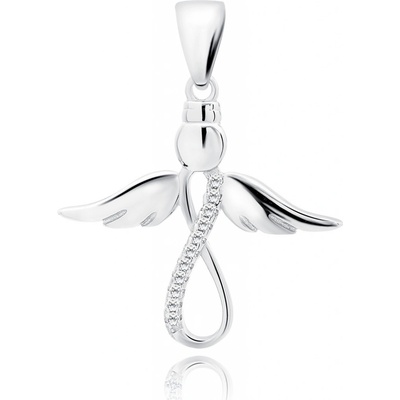 Lunica Stříbrný přívěsek ANDĚL nekonečno 0693