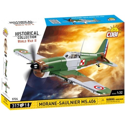 COBI 5724 World War II Francouzský stíhací letoun Morane Saulnier MS.406