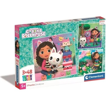 Clementoni Пъзел на къщата на Габи - 3 в 1 (25295)