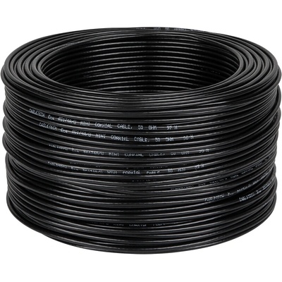 CABLETECH Koaxiálny kábel RG174 50 Ohm 100 m čierny L-KAB0031