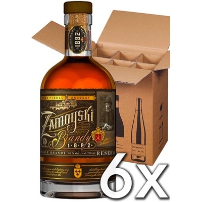 Zamoyski Brandy 40% 6 x 0,7 l (kartón)