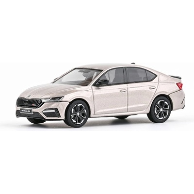 Abrex ŠKODA OCTAVIA IV RS SEDAN 2020 Béžová Sahara Metalíza 1:43