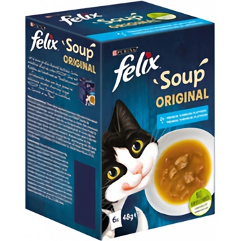 Felix polévka Soup treska tuňák platýs 6 x 48 g