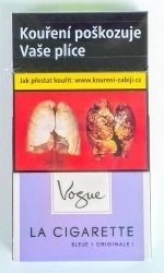 vogue la cigarette La cigarette Vogue bleue slim