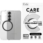 Panzer Гръб Care by PanzerGlass за Samsung Galaxy S25, Flagship Case, Прозрачен, Urban Combat, QI Compatible, Черен