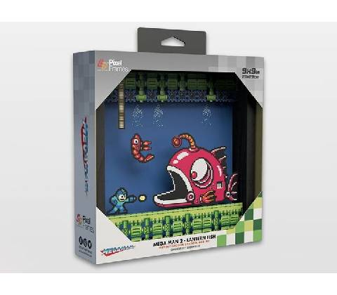 Pixel Frames - Megaman 2 Lantern Fish 23x23cm