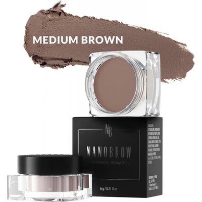 Nanobrow Eyebrow Pomade Pomáda na obočí Medium Brown 6 g – Zboží Dáma
