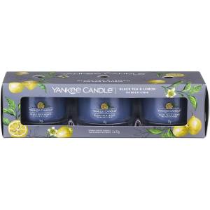 Yankee Candle Black Tea & Lemon 3x37 g