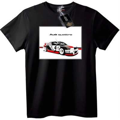 NOONEBRAND Тениска с Audi Quattro - XL, White