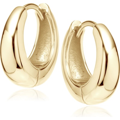 Olivie strieborné náušnice GOLD 8554