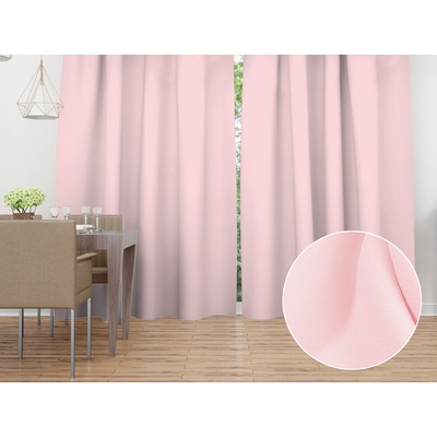 Biante Dekoračný záves Rongo RG-062 Cukrovo ružový 140x140 cm