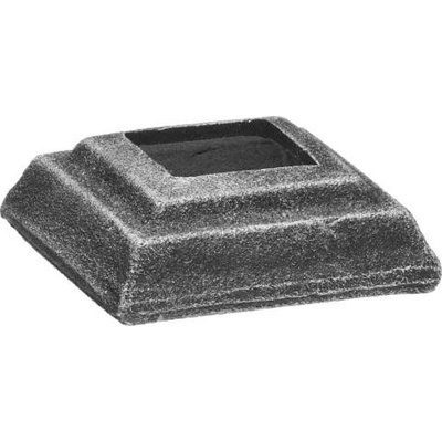PSG Rozeta pro kovaný plot, bránu, zábradlí a mříže 44.122, 60x60 x 20 mm, otvor 25,5 x 25,5mm