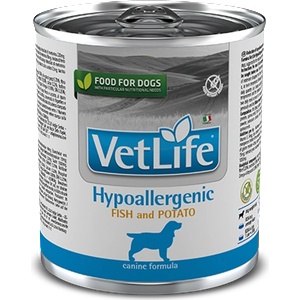 Farmina Vet Life Хипоалергенна храна за кучета с риба и картофи 300г