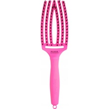 Kartáč Olivia Garden Fingerbrush Combo Medium ThinkPink Edition neonově fialový