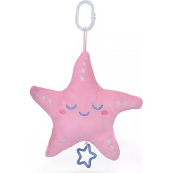 Image 1 of Amek Toys ПЛЮШЕНА БЕБЕШКА ЛАТЕРНА ЗВЕЗДА СВЕТЕЩА РОЗОВА 25 СМ