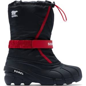 Sorel Детски зимни ботуши Sorel Kid's Little Flurry Boot Winter boots - Black / Bright Red - размер 34 (EU) (702-5762-0117)