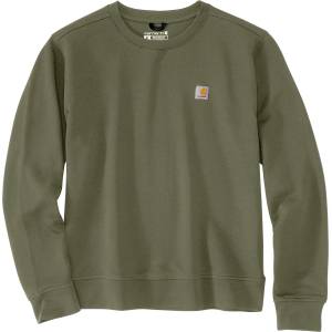 Carhartt WIP Дамски пуловер Carhartt Women's Tencel Fiber Series Crewneck Sweatshirt Jumper - Dusty Olive (117-3710-0114)