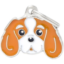 My Family gravírovateľný prívesok Blenheim Cavalier King 2,4 x 3,2 cm