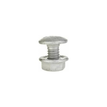 Baks Mushroom bolt + barbed collar cap (set) galvanized platted type SGKF M6X12 651441 /100pcs. /