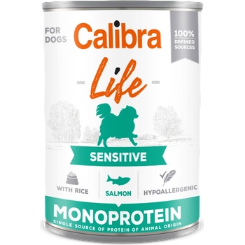 Calibra Dog Life Sensitive Сьомга с ориз 400г