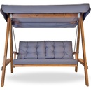 Westmann Hollywood Pera 2000 drevená hojdačka antracit/prírodná, 203 x 116 x 180 cm AS2000A