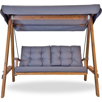 Westmann Hollywood Pera 2000 drevená hojdačka antracit/prírodná, 203 x 116 x 180 cm AS2000A