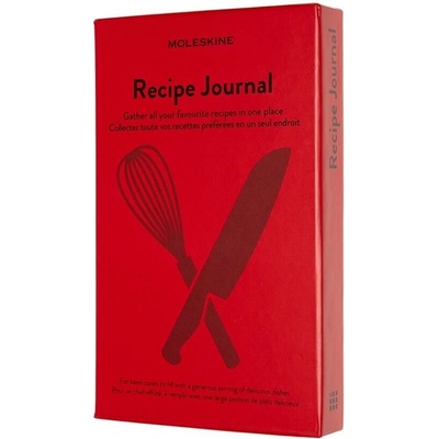 Moleskine Passion Recipe Journal A5 červený zápisník
