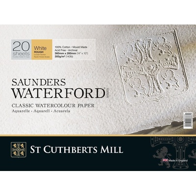 St Cuthberts Mill Saunders Waterford Rough Скицник 20 36 x 26 cm 300 g White (T46630001011D)