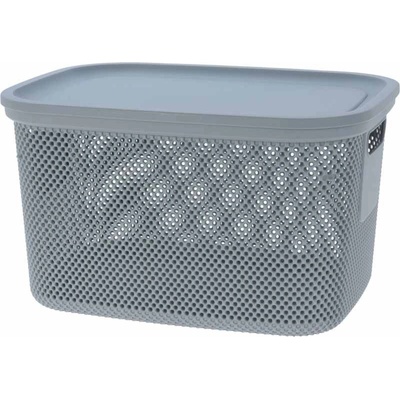 Excellent úložný koš s víkem 18 l šedá