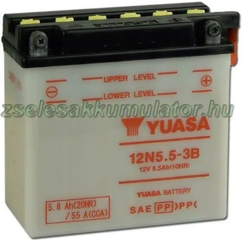 Image 1 of YUASA 12V 5.5Ah right+ 12N5.5-3B