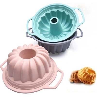 Cakesicq Silikónová forma na tortu sivá s pevným okrajom 26x11cm