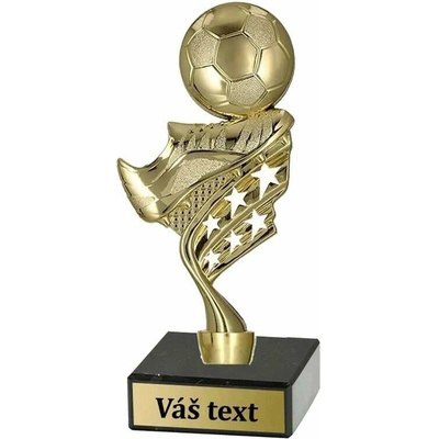 Trofej futbalová figúrka so zlatou loptou 19,5 cm