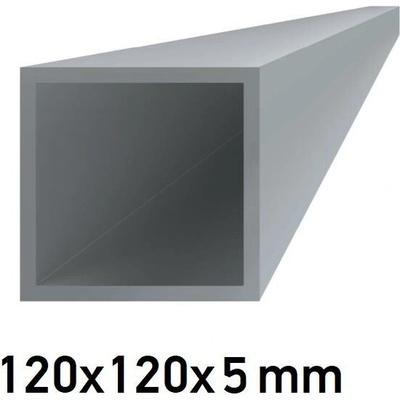 Hliníkový jekl čtvercový 120x120x5 mm 2 m (AL-120x120x5-2)