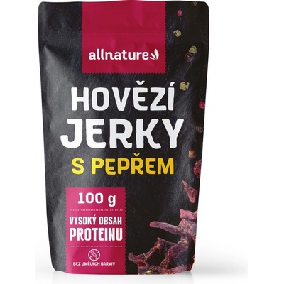 Allnature Beef Pepper Jerky 100 g – Zboží Dáma