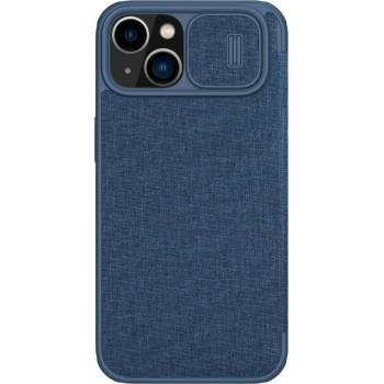 Nillkin Кейс Nillkin Qin Cloth Pro за iPhone 14 Plus, с протектор за камера, син (KXG0037920)