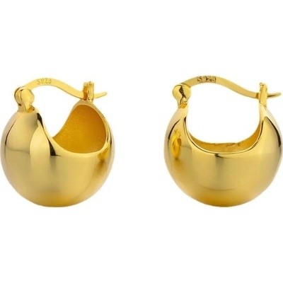 Majya stříbrné náušnice SOPHIA pozlacené 11120