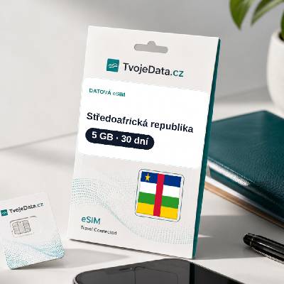 eSIM Středoafrická republika 5 GB / 29 dní