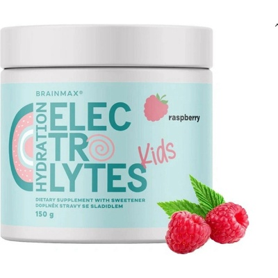 BrainMax KIDS Hydratační elektrolyty 150 g Malina